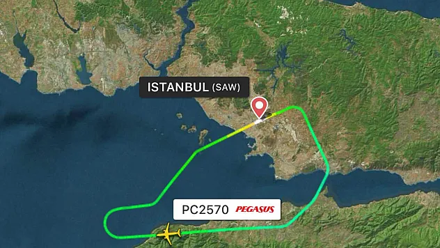 Malatya uçağında havada panik