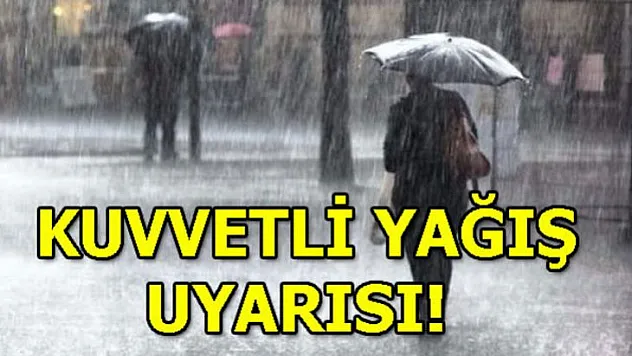Meteoroloji'den Malatya İçin Kuvvetli Yağış Uyarısı