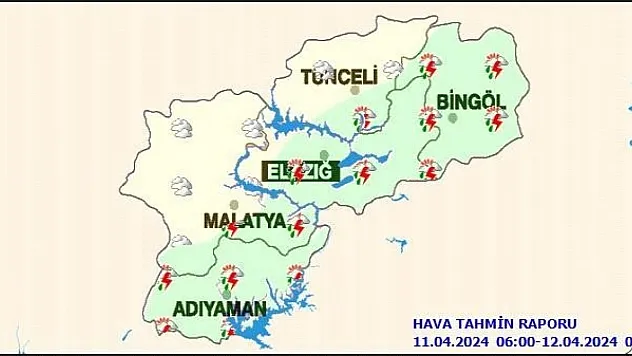 Meteoroloji Malatya'yı öğleden sonra için uyardı