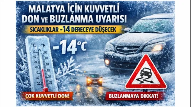 Meteoroloji Uyardı: Malatya'da Çok Kuvvetli Don Geliyor