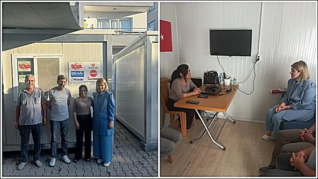 Milletvekili Ölmeztoprak Basın Konteynerlerini ziyaret etti.