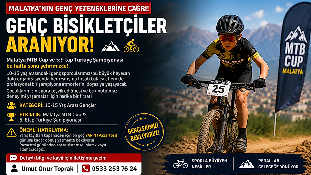MTB Cup ve Türkiye Şampiyonası İçin Genç Sporculara Davet