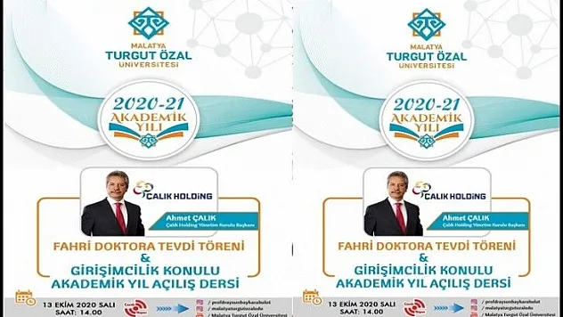 MTÜ'den Akademik Açılış Yılı ve İşadamı Çalık'a 'Fahri Doktora' Unvanı