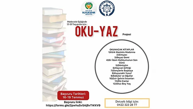 'Oku-Yaz' Projesi İle Kitap Serüveni Başlıyor