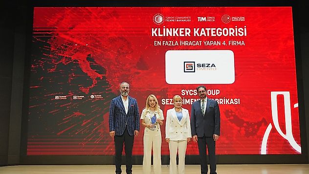 Seza Çimento'ya ihracat şampiyonu ödülü