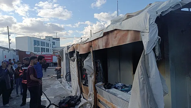 Teknokent Konteyner Kentte Korkutan Yangın