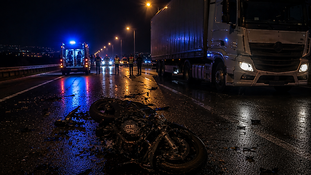 Tırla Çarpışan Motosikletin Sürücüsü Hayatını Kaybetti
