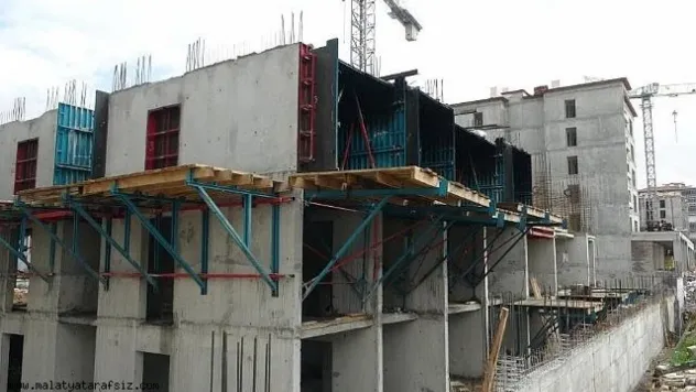 TOKİ şantiyesinde iş kazası