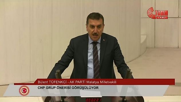 Tüfenkci Meclis'te konuştu