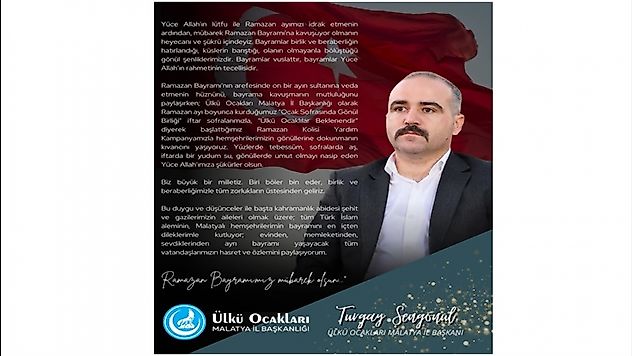 Turgay Şengönül'den Ramazan Bayramı Mesajı