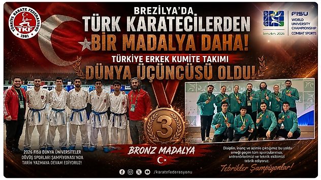 Türk Karatesinden Brasília'da Bronz Madalya Başarısı