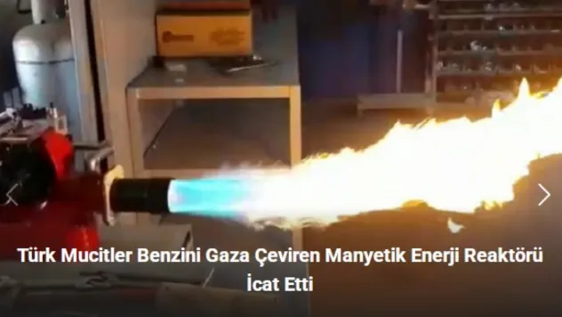 Türk Mucitler Benzini Gaza Çeviren Manyetik Enerji Reaktörü İcat Etti.
