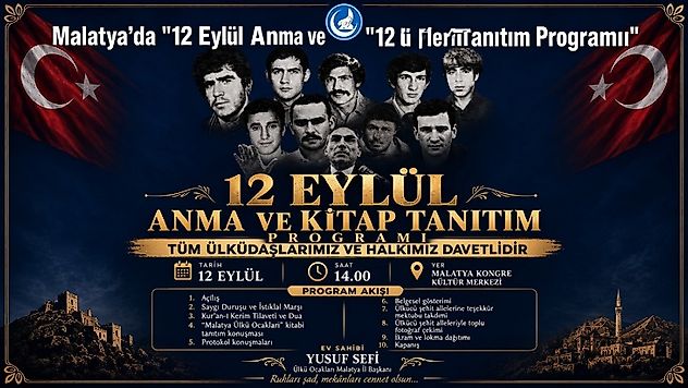 Ülkü Ocakları Malatya'dan 12 Eylül Anma Programı
