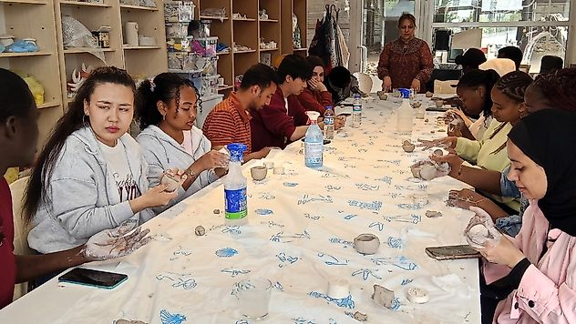 Uluslararası Öğrenciler Sanat Merkezinde