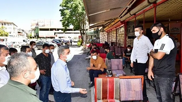 Vali Baruş, Korona Virüs İle İlgili Alınan Tedbir ve Kararların Uygulamalarını Denetledi