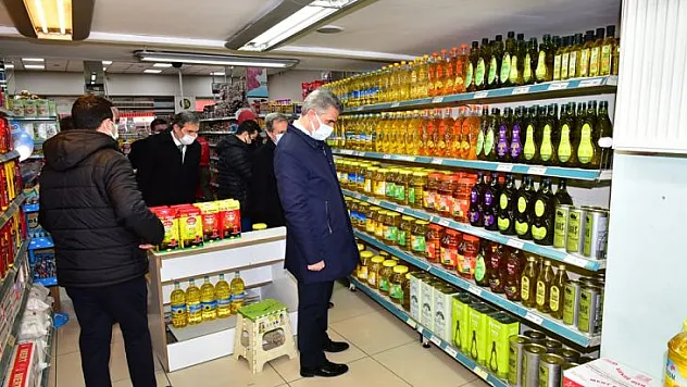 Vali Baruş, Zincir ve Yerel Marketlerde Denetlemelerde Bulundu