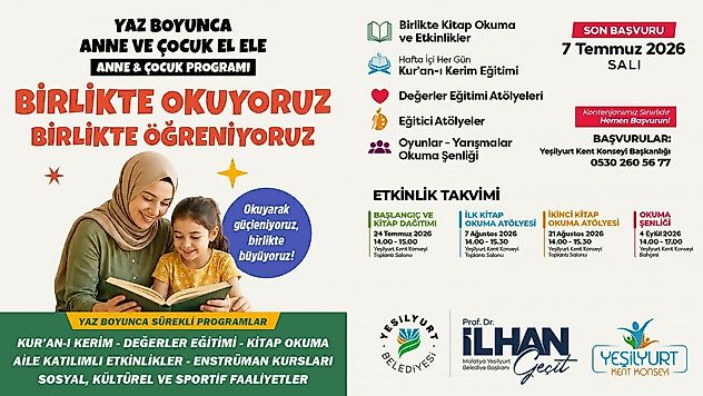 Yaz Tatili Kitapla ve Etkinliklerle Şenlenecek