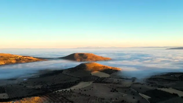 Yazıhan'da Kartpostallık Manzara Oluştu
