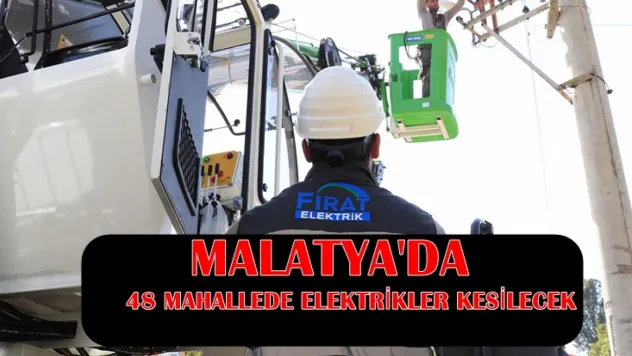 Yeşilyurt, Battalgazi, Pütürge ve Akçadağ'da Elektrikler Kesilecek