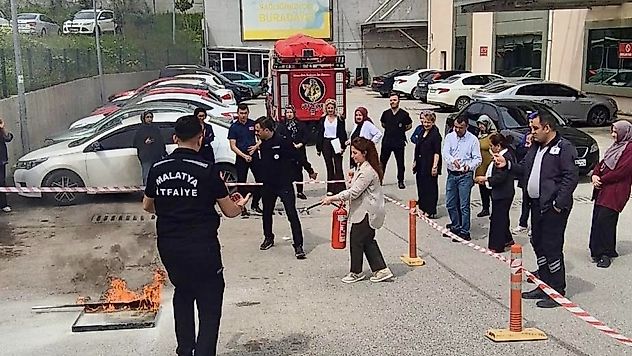 Yeşilyurt Hastanesi Personeline Yangın Eğitimi Verildi