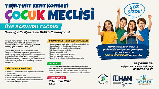 Yeşilyurt'ta Çocuklar Kent Yönetiminde Söz Sahibi Olacak