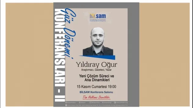 Yıldıray Oğur, 'Yeni Çözüm Süreci ve Ana Dinamikleri'ni Malatya'da Anlatacak