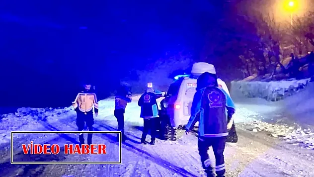 Yoğun Kar Engeli Aşıldı, Anne Adayı Kurtarıldı