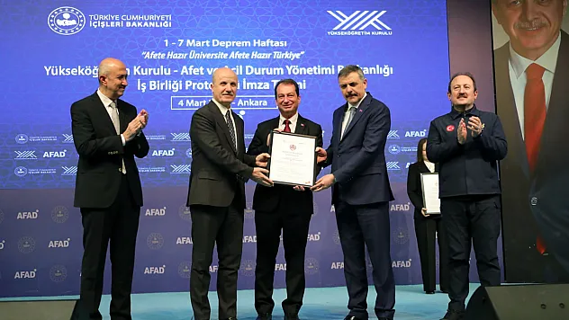 YÖK ile AFAD arasında afete hazırlık protokolü imzalandı