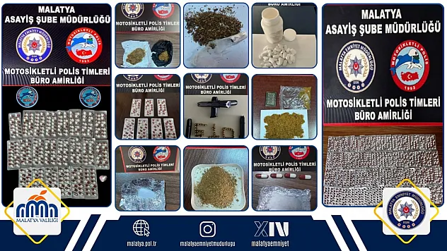 Yunus Timlerinden 5 Günlük Denetim: Uyuşturucu ve Silah Ele Geçirildi