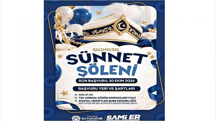 Malatya Büyükşehir Belediyesi’nden Çocuklara Sünnet Şöleni