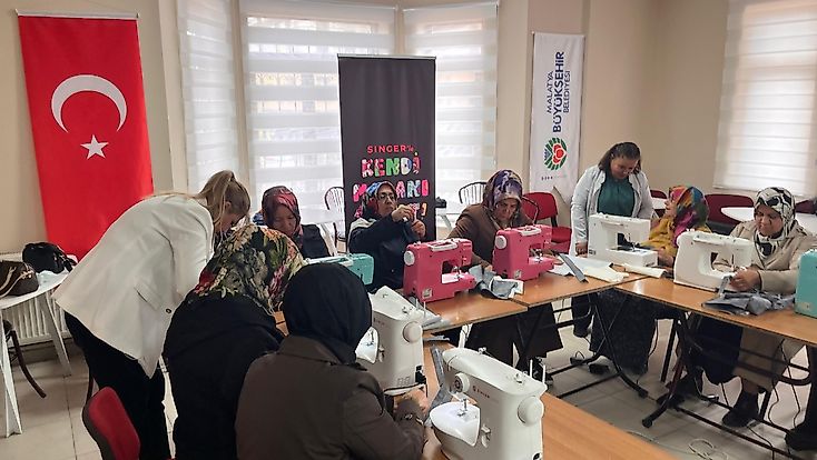 Malatya Büyükşehir Belediyesinden  Kadınlara Yönelik Dikiş Atölyesi