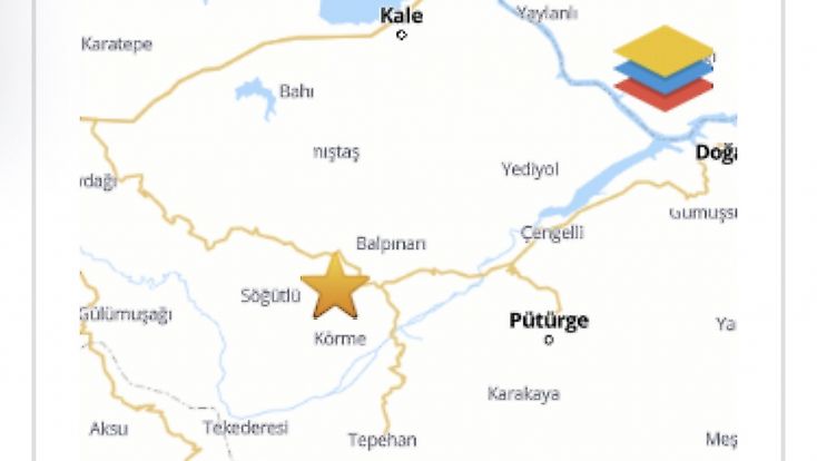 Malatya’da 3,2 Büyüklüğünde Deprem