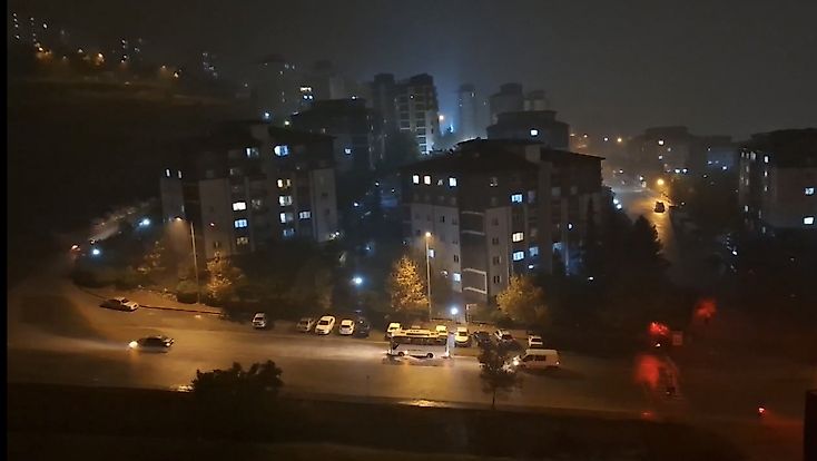 Malatya’da Şimşekler Geceyi Aydınlattı