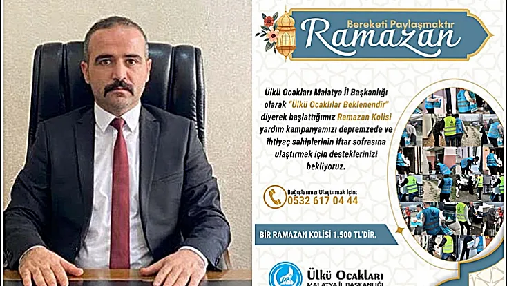 Malatya Ülkü Ocakları’ndan İhtiyaç Sahiplerine Ramazan Kolisi Desteği
