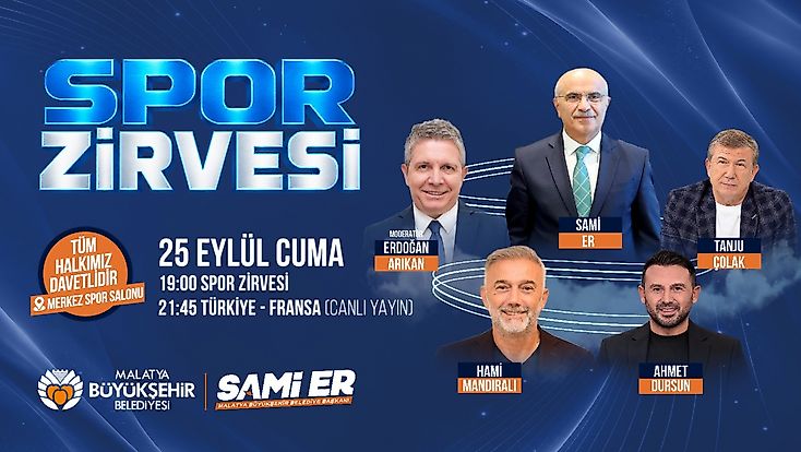 Spor Zirvesi Malatya’da Gerçekleşecek: Milli Maç Heyecanı da Yaşanacak