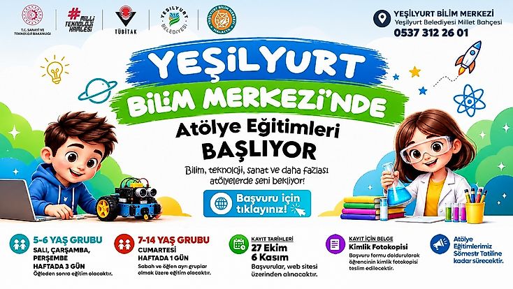 Yeşilyurt Belediyesi’nden Çocuklara Bilim, Teknoloji ve Sanat Desteği