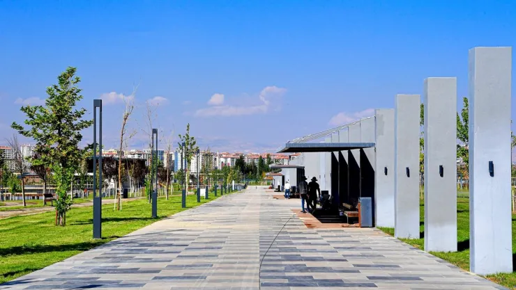 100. Yıl Kent Parkı Çalışmalarında  Sona Gelindi