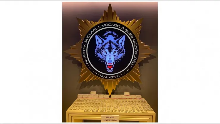 105 blister halinde 838 adet Sentetik Ecza Hap ele geçirildi