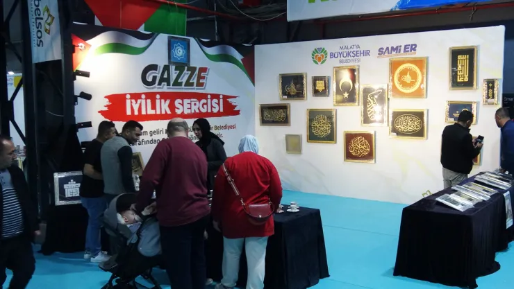 11. Malatya Kitap Fuarı'nda Gazzeli Kardeşler İçin Dayanışma Sergisi