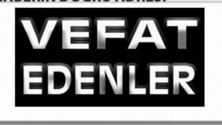26 Mayıs 2022 Malatya'da Vefat Edenler