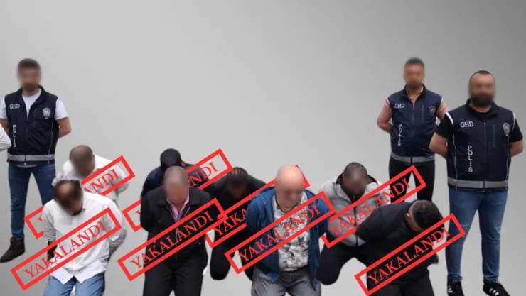 6 ilde gerçekleştirilen operasyonlarda 11 ülkede aranan 23 şüpheli yakalandı