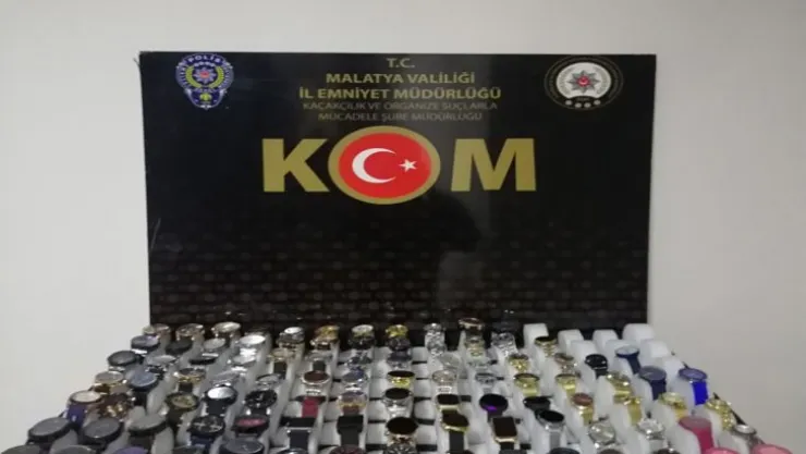 97 Adet Gümrük Kaçağı Kol Saatlere el konuldu