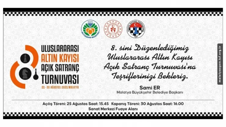 Altın Kayısı Açık Satranç Turnuvası'nda 11 Ülkeden 444 Sporcu Yarışacak