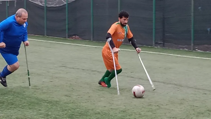 Ampute Futbol Takımı deplasmanda Galip