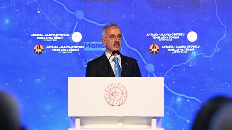 Antalya-Alanya Otoyolu'nun temeli atıldı