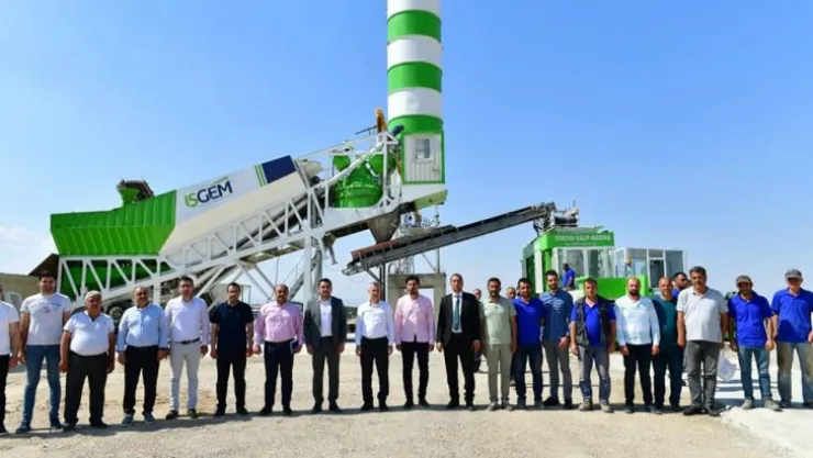 Başkan Çınar'ın Seçim Vaatlerinden 'Kilit Parke Taşı Üretim Tesisi'hizmete Girdi