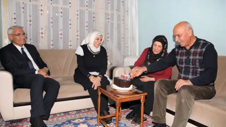 Başkan Güder, Yarım Asırlık Çiftin Gönüllerine Dokundu