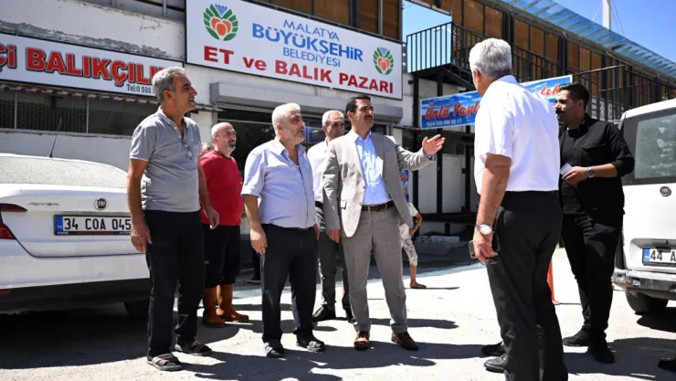 Başkan Taşkın'dan Kasap Pazarı Esnafına Ziyaret