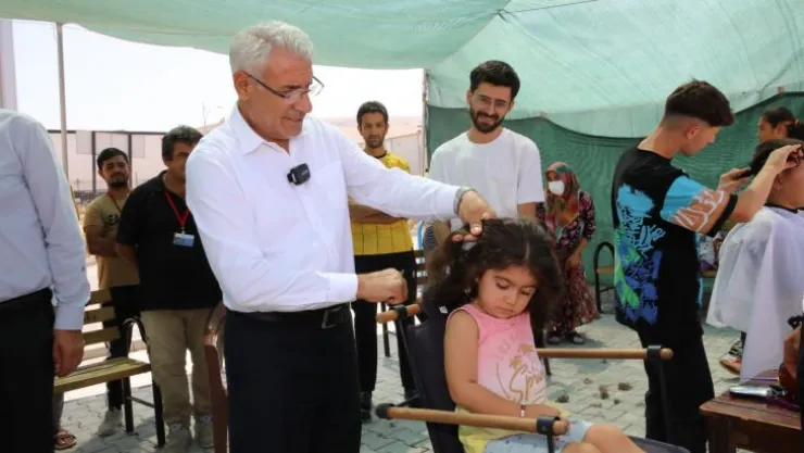Battalgazi Belediyesi'nden Depremzede Çocuklara Ücretsiz Saç Bakımı