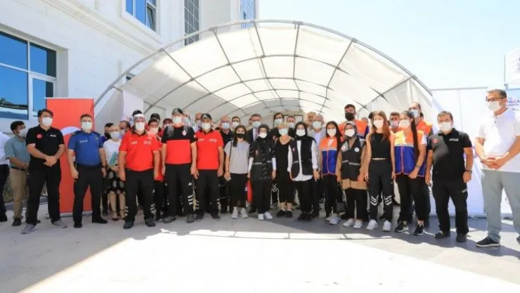 Battalgazi Belediyesi Önünde Afet Eğitim Çadırı Kuruldu